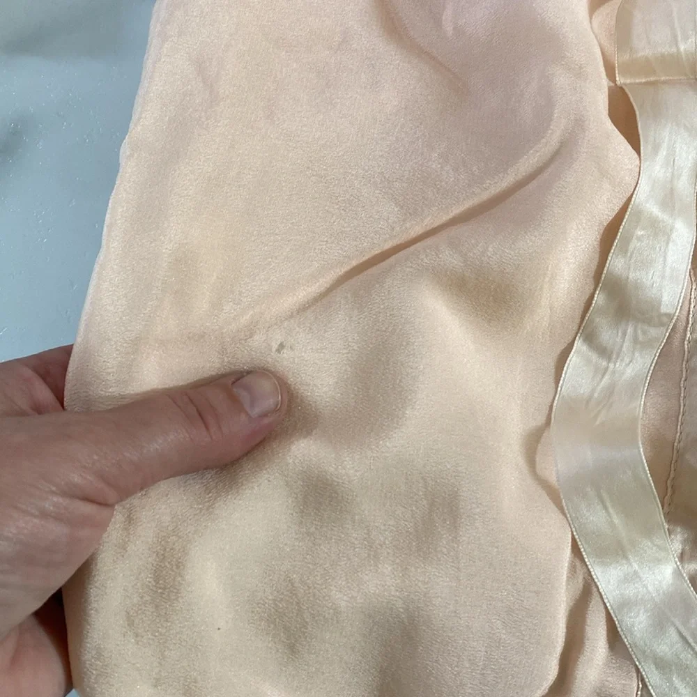 Vintage 60s The JS Hudson Co Zip up‎ Silk Swaddle Blanket Set Baby Pink Ruffle